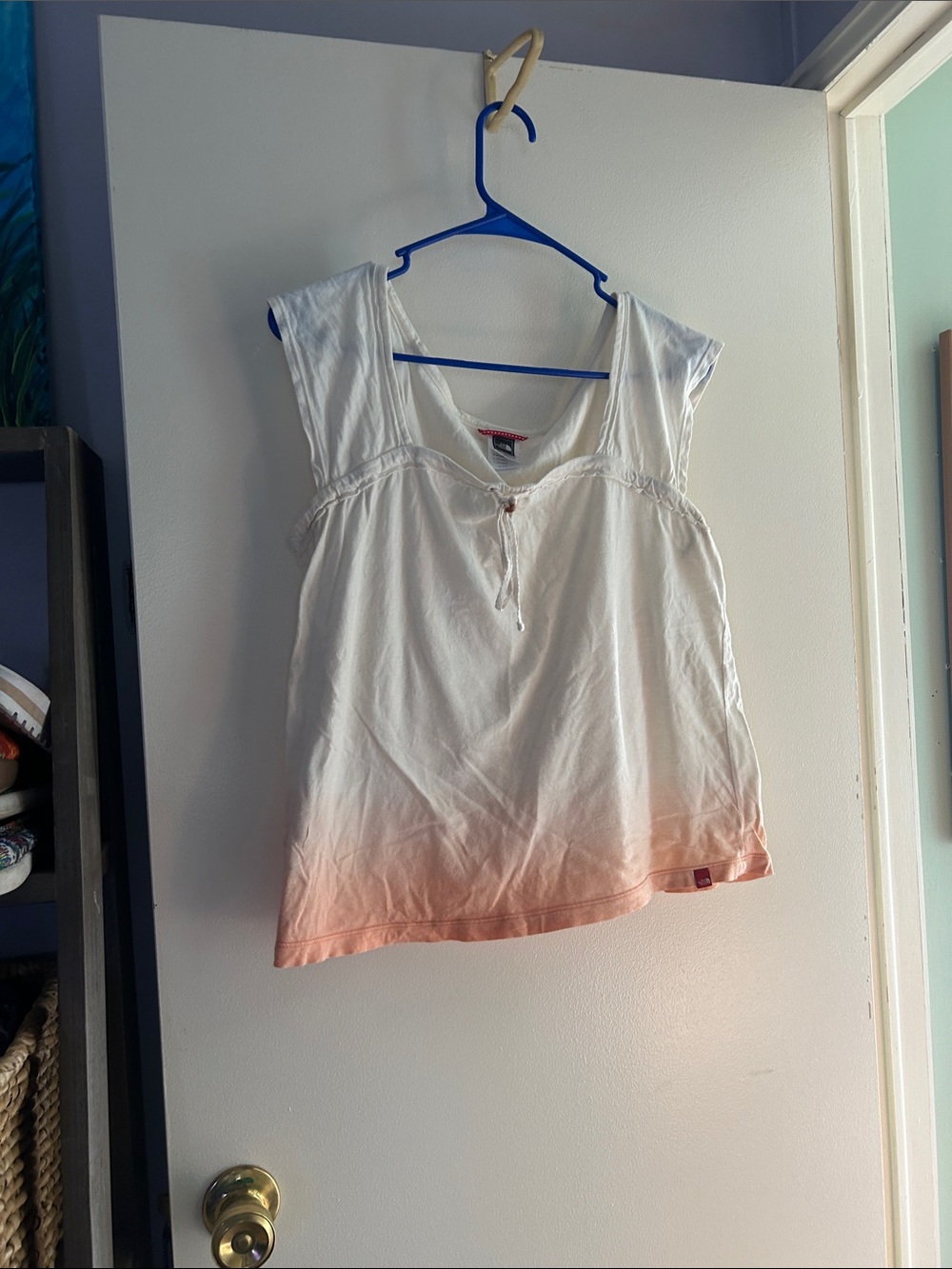 The North Face White to Peach Ombre Tank Top